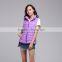 Purple Puffer Polyester Waistcoat Women