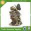 Fairy Aster Sitting on a Stump -Large Resin Garden Statues