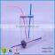 250ml glass tube for juice/wine with disposable straw party use