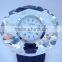 Personality Colorful Round Crystal Clock for Decoration Gifts