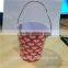 festival decorated tin bucket