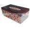 Classic European style printed square tissue box