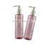 200ml pink cleansing oil plastic bottle for cosmetic packaging, plastic bottle for cosmetic packaging, 200ml plastic bottle