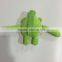 2015 Custom stuffed plush toy, green soft plush toy, mini plush toy