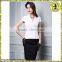 Short Sleeves Elegant Mature Women's Office Uniform