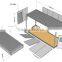 trailer houses container/ portable prefabricated houses container/portable storage containers