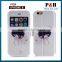 Newest Colored Drawing Pattern Book Stand Leather Case for IPhone 5 With Card Slot