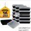 800ml stackable disposable microwave safe and freezer plastic food container with clear lid