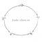 Wholesale Silver Plated Nickel Free Starfish Anklet Curb Chain Ankle Bracelet