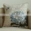 new super soft vintage linen cotton city and flower print cushion