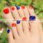 New Hot DIY Fashion Toe Sticker Nail Art Foil Adhesive Extended Wear Toe Nail Decoration Beauty