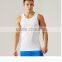 Wholesale tank top mens fitness white polyester tank top