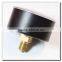 High quality 2.5inch 63mm back connection 0-10 psi pressure gauge