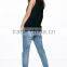 ladies jeans top design turn up jeans (JXA025)