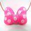 Fashion bowknot design christmas flashing led necklace