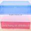 Custom high quality drop front shoe box, clear plastic shoe box packaging