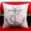 2016 Newest Anchor Linen Cotton Sofa Home Decor Throw Pillow Cases Cushion Covers
