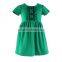 Summer new design pure color skirt wholesale children's boutique clothing cotton baby girls dress