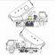 China manufacture Vacuum Suction street sweeping truck with wash bruch