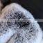 high quality fur leather hand gloves wrist length hand gloves