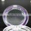 Empty transparent compact powder case for cosmetic use