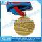 China factory sell custom logo blank sport medal gold/silver/bronze color with lanyard