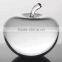 apple shaped crystal blank paperweight