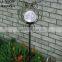 Cast iron owl solar garden stake light