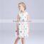 Casual dress OEM service sleeves dot girls cotton frock designs