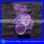 High Quality Multicolors Light 3D Sculpture Touch Control 3D Night Light