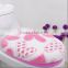 Coral Fleece Pink Heart Shape Toilet Seat Cover / warm toilet seat cover / reusable toilet cover
