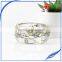 Handmade customized clear dried flower resin jewelry bangle with real flower