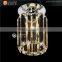 clear crystal ceiling round and square lamp chrome finshed chandelier ceiling lamp for bedroom OM88173