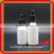 White glass bottle with child proof glass dropper bottle for 60ml glass dropper bottle