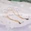 Simple Gold Earring Designs For Women, Natural Pearl Beads Jewelry Stud Earring