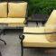 2015 fashionable cast modern style coffee sofa aluminum cast coffee sofa
