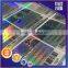 Customized holographic sticker emboss effect laser number sticker