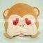 Best sell cute plush soft monkey emoji pillows with heart eyes