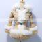 fashion winter down jacket for women with fur hood trim DC04