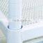 4 Tier Black Mesh Metal Storage Rack Book shelf