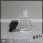 HD China 30ml rectangular frosted/matte black glass e liquid bottle with child&tamper proof cap and glass