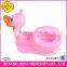 Cartoon shaped plastic baby toilet trainer with music