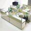 Cheap price modular aluminum wood office low partition