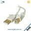 Am to Bm v2.0 White printer usb cable made in china