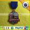 2016 Custom soft enamel Trophies & Medals,colorful medals with ribbon strap