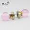 Pink Gilded Zinc Alloy Ball Style Bedroom Glass Door Lock