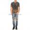 Biker Jeans Blue Denim jeans pantalon (LOTK112)