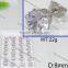 Newly white rhinestone style sterling silver rings filigree