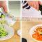 2016 Easy Use Manual Grip Veggie Spaghetti Maker , Custom Logo Vegetable Spiral Slicer , Update Improved Spiralizer Dishwasher