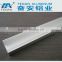 Aluminum LED profiles for step lighting in cinema in black and silver color